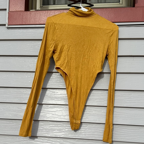 Double Zero Tops - Double Zero Golden Long Sleeve Bodysuit